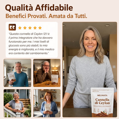 Cannella di Ceylon equivalente a 7200 mg con Olio MCT